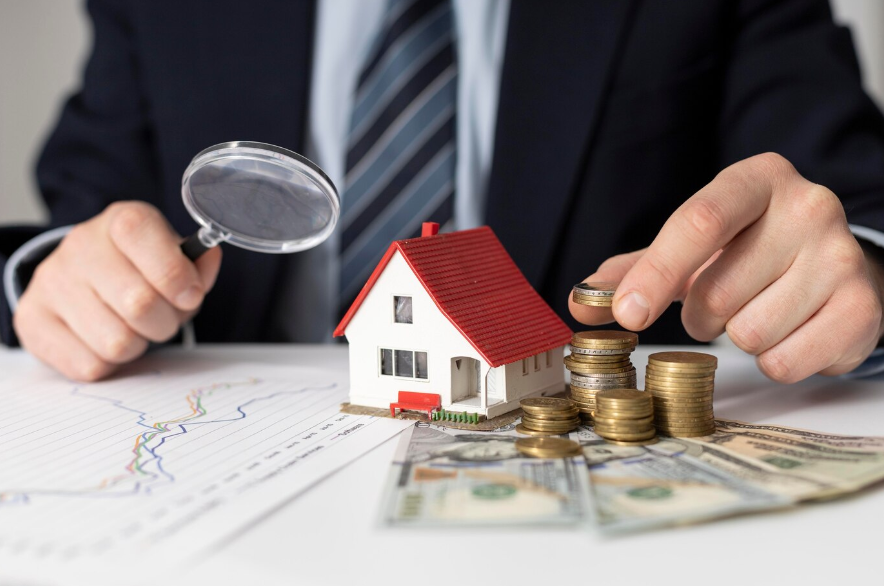 a man holding a magnifying glass